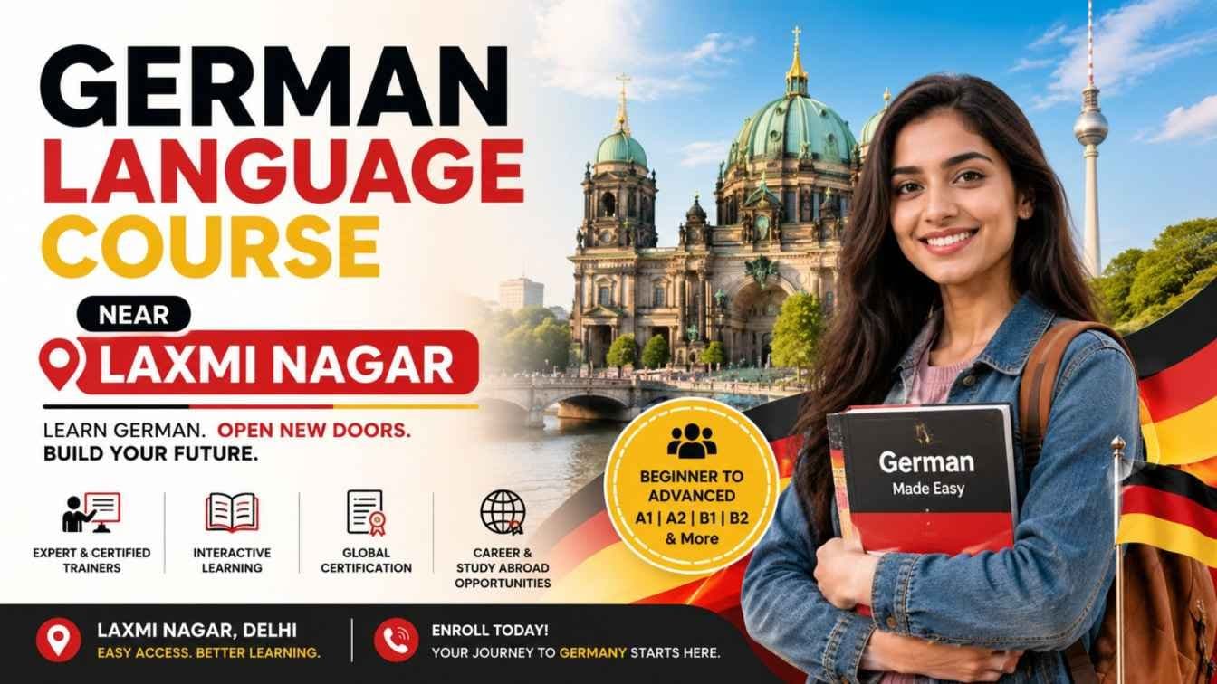 Online or Offline German Language Course Near Laxmi Nagar, Delhi in 2026