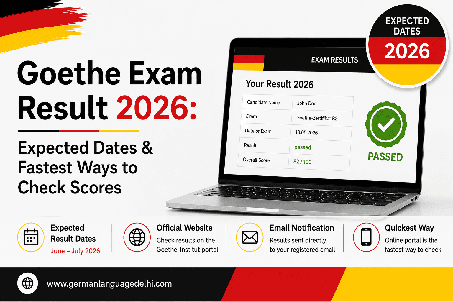 Goethe Exam Result 2026: Expected Dates & Fastest Ways to Check Scores