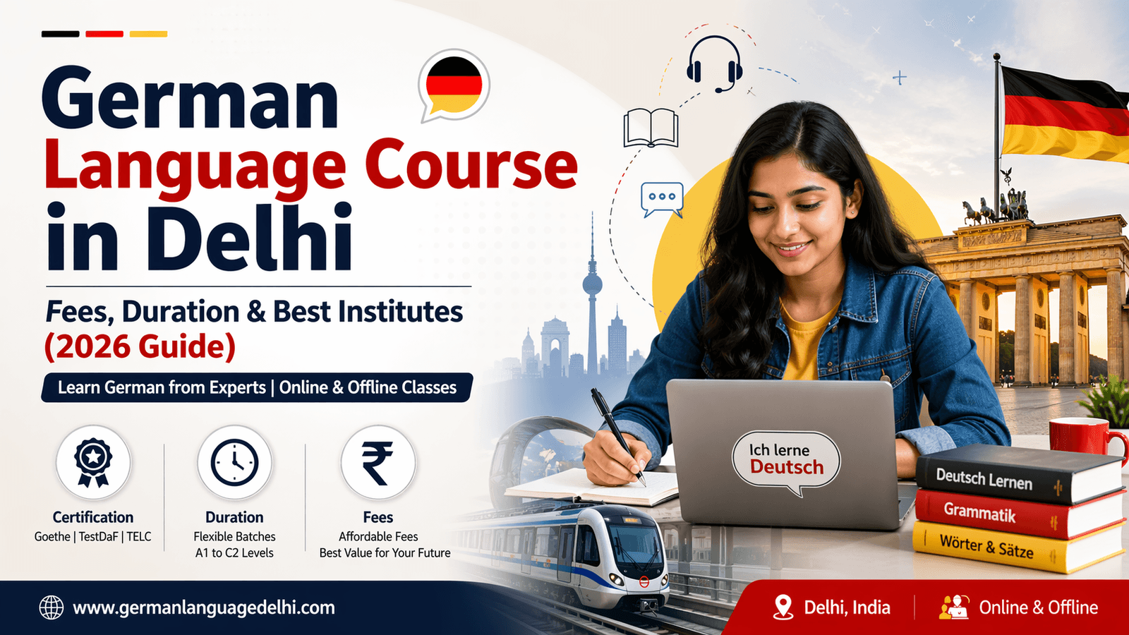 German Language Course in Delhi: Fees, Duration & Best Institutes (2026 Guide)